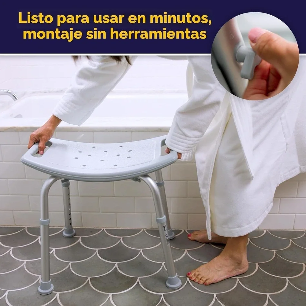 RTL12203KDR Drive Medical Bathroom Safety Shower Tub Bench Chair Gray‎